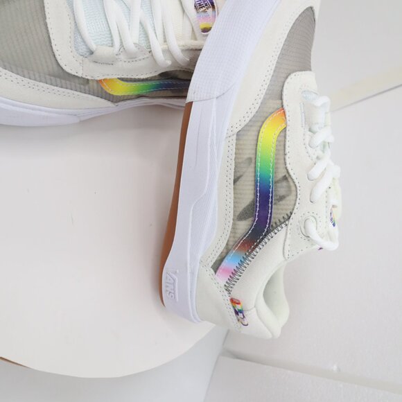 Vans Men's Wayvee 2Gether As Ourselves White Suede Skate Shoes Size 8 - Picture 2 of 7